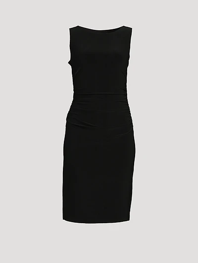 Shirred-Waist Midi Dress