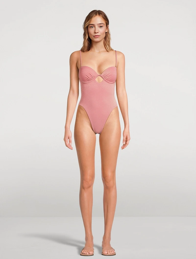 Mabel Underwire Bandeau One-Piece Swimsuit