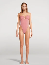 Mabel Underwire Bandeau One-Piece Swimsuit