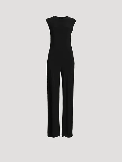 Stud Wide-Leg Jumpsuit