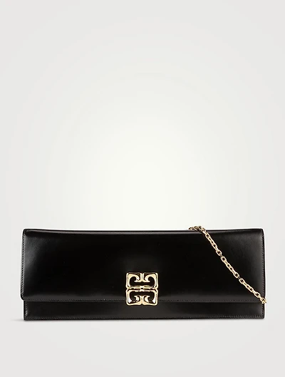 4G Liquid Leather Clutch