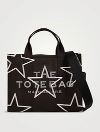 The Medium Star-Embroidered Canvas Tote Bag
