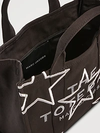 The Medium Star-Embroidered Canvas Tote Bag