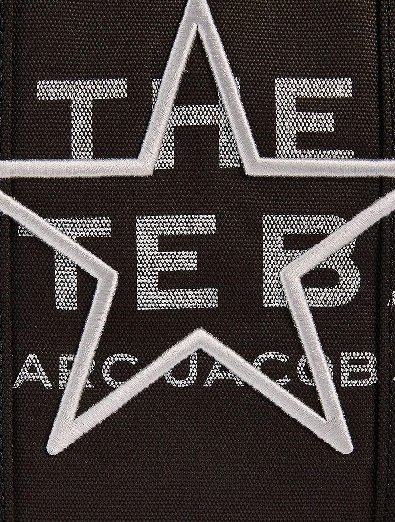 The Medium Star-Embroidered Canvas Tote Bag