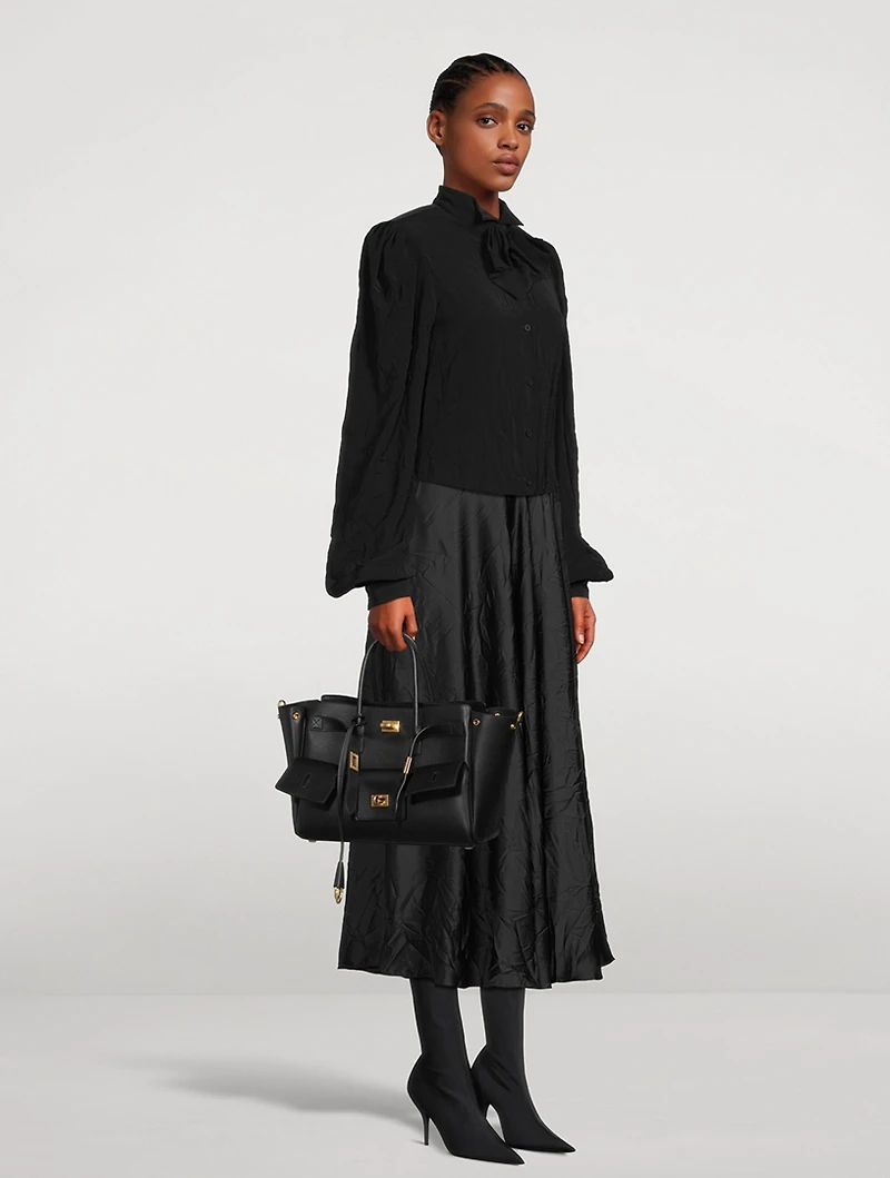 Small Bel Air Leather Tote Bag