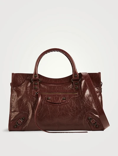 Medium Le City Leather Satchel