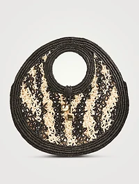 Le Petit Rond Spiaggia Raffia Basket Bag