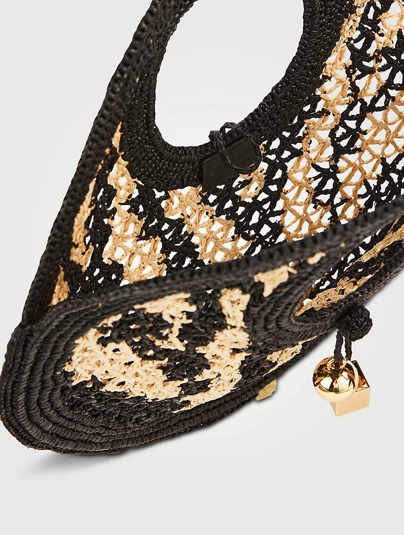 Le Petit Rond Spiaggia Raffia Basket Bag