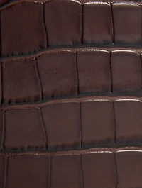 Le Chiquito Moyen Croc-Embossed Leather Bag