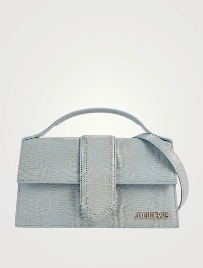 Le Grand Bambino Lizard-Embossed Leather Envelope Bag