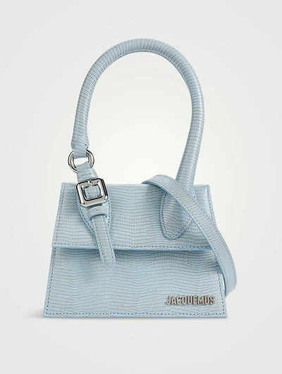 Le Chiquito Moyen Boucle Lizard-Embossed Leather Bag