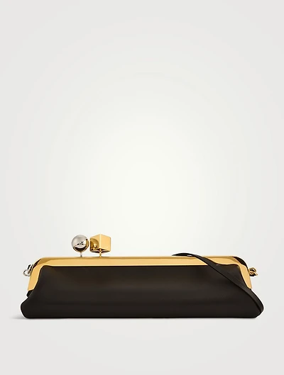 La Pochette Salon Leather Clutch