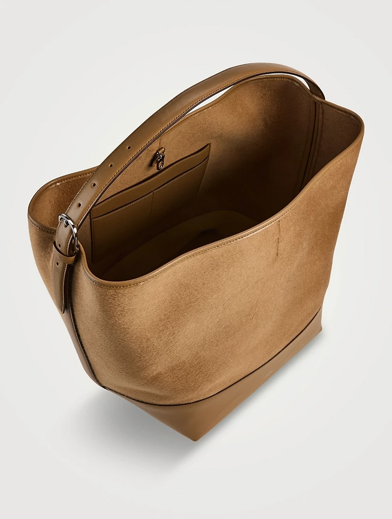 Belted Wool Doublé Tote Bag