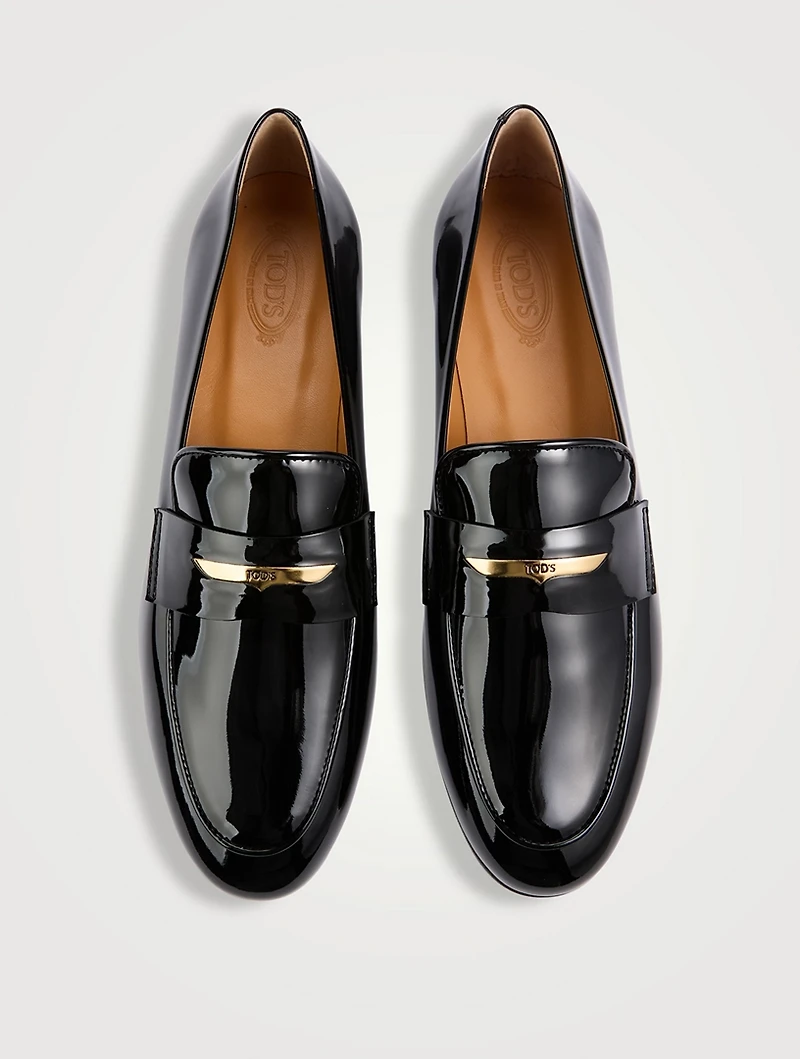 Patent Leather Penny Loafers