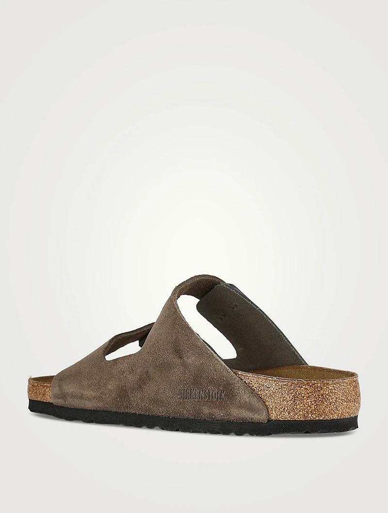 Arizona Mixed Leather Slide Sandals
