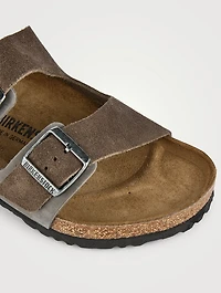 Arizona Mixed Leather Slide Sandals