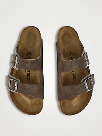 Arizona Mixed Leather Slide Sandals