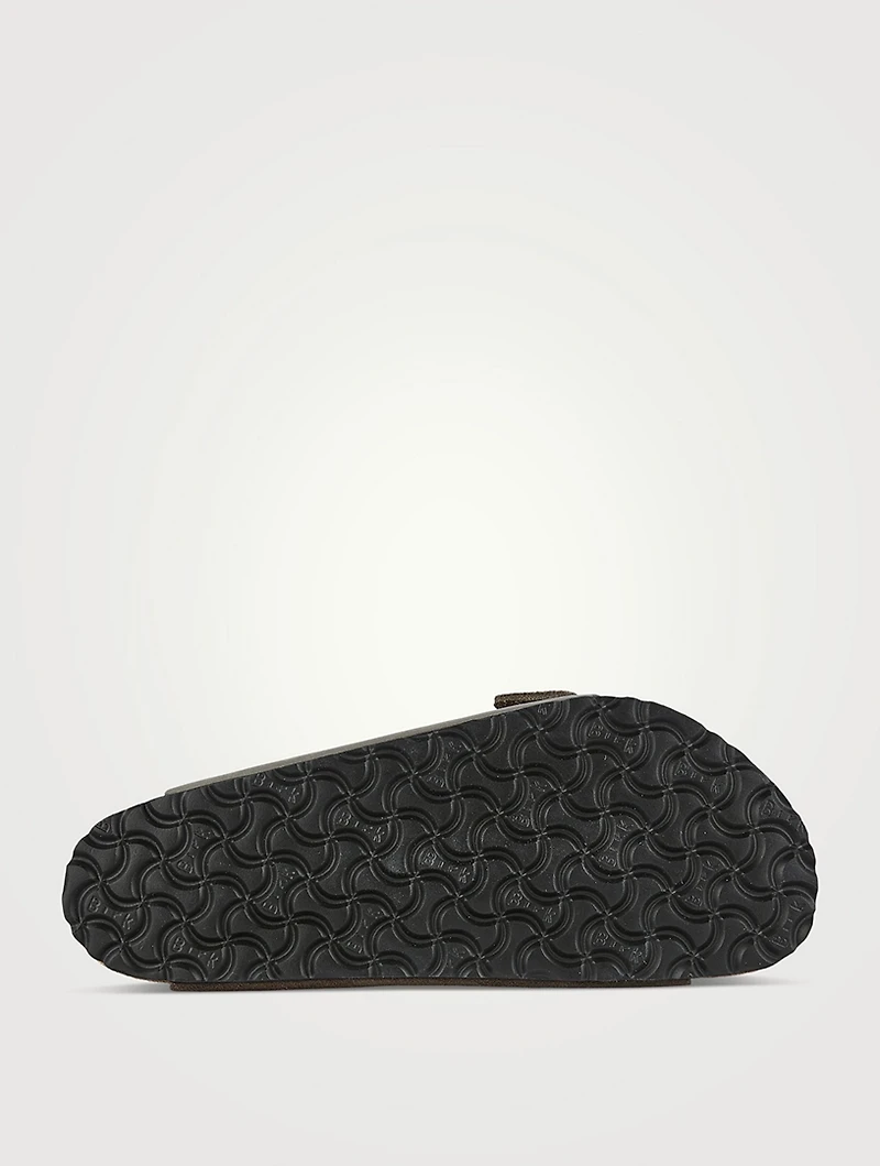 Arizona Mixed Leather Slide Sandals