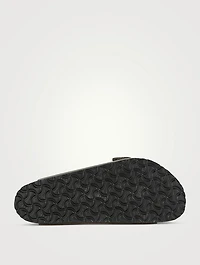 Arizona Mixed Leather Slide Sandals