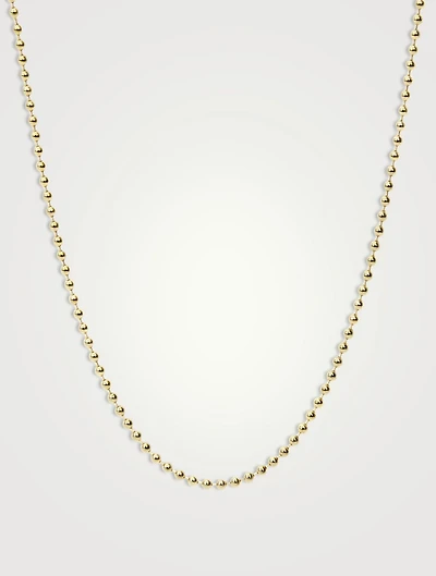 14K Gold Mini Ball Chain Necklace