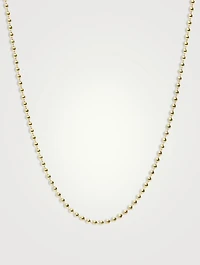 14K Gold Mini Ball Chain Necklace