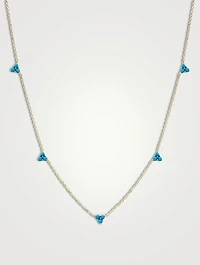 Cléo 14K Gold Trio Station Necklace
