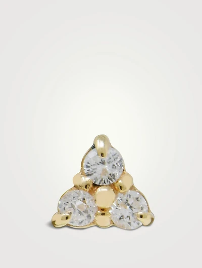 Cléo 14K Gold Trio Stud Earring