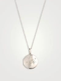 Jac+Jo Silver Gothic Star Locket Necklace