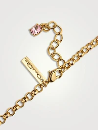 Pear And Oval Crystal Necklace