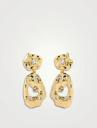 Textured Drop Clip-On Earrings