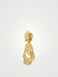 Textured Drop Clip-On Earrings