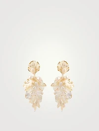 Mother Of Pearl Flower Earrings