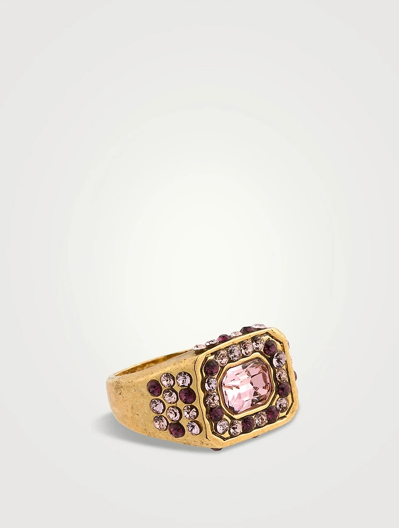 Emerald-Cut Stone Ring