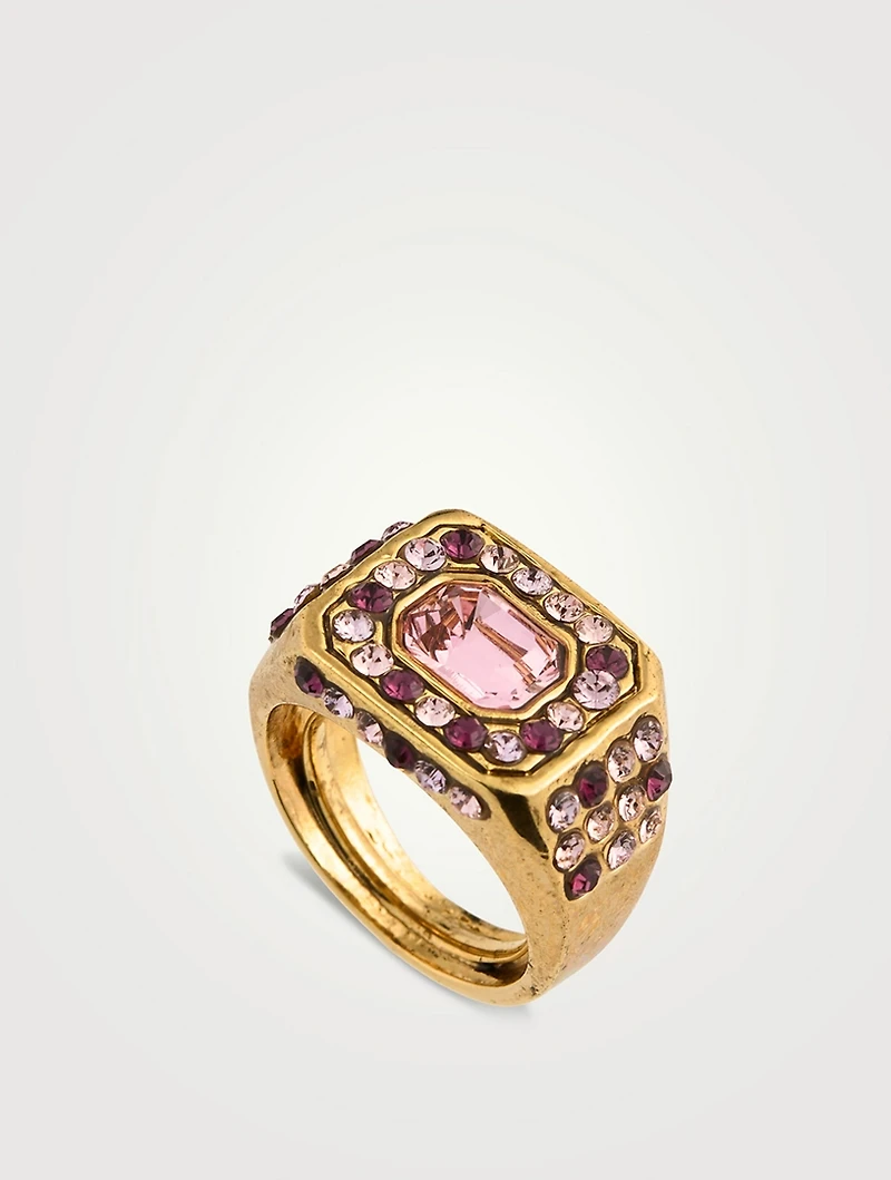 Emerald-Cut Stone Ring