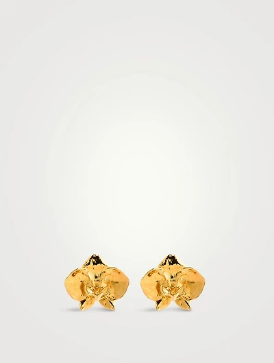 Orchid Clip-On Earrings