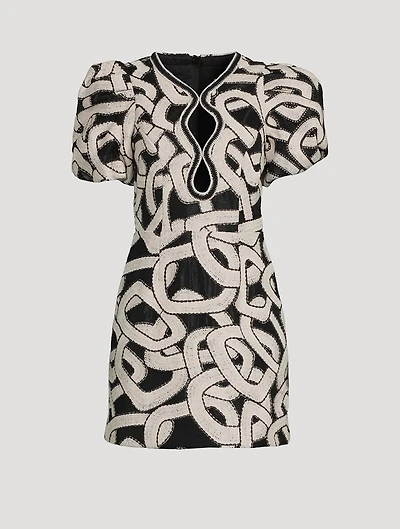 Catena Jacquard Mini Dress