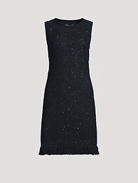 Sequin Tweed Mini Dress