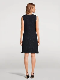 Sequin Tweed Mini Dress
