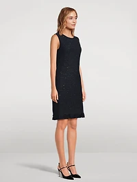 Sequin Tweed Mini Dress