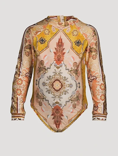 Wylie Long-Sleeve One-Piece Swimsuit