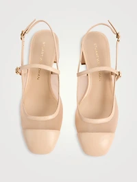 Maeve Mesh Mary Jane Slingback Pumps