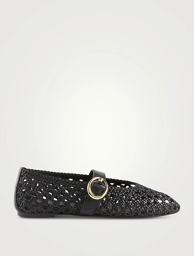 Thea Leather Mary Jane Ballet Flats