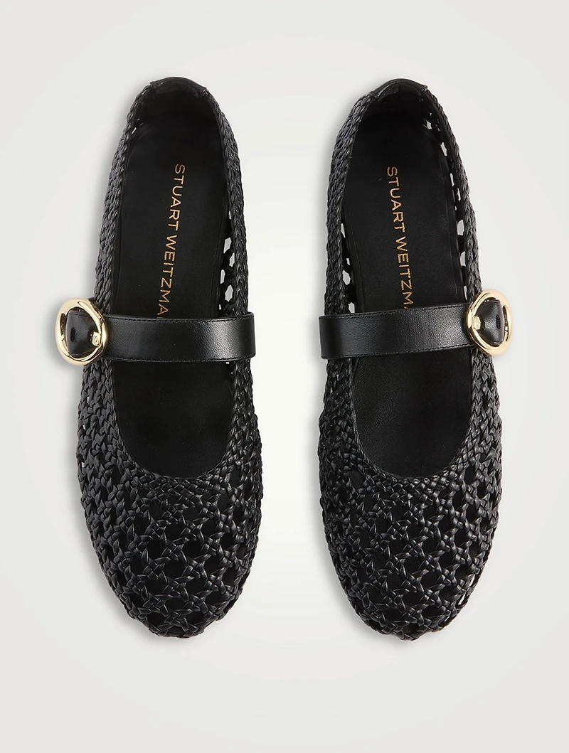 Thea Leather Mary Jane Ballet Flats