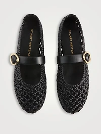 Thea Leather Mary Jane Ballet Flats