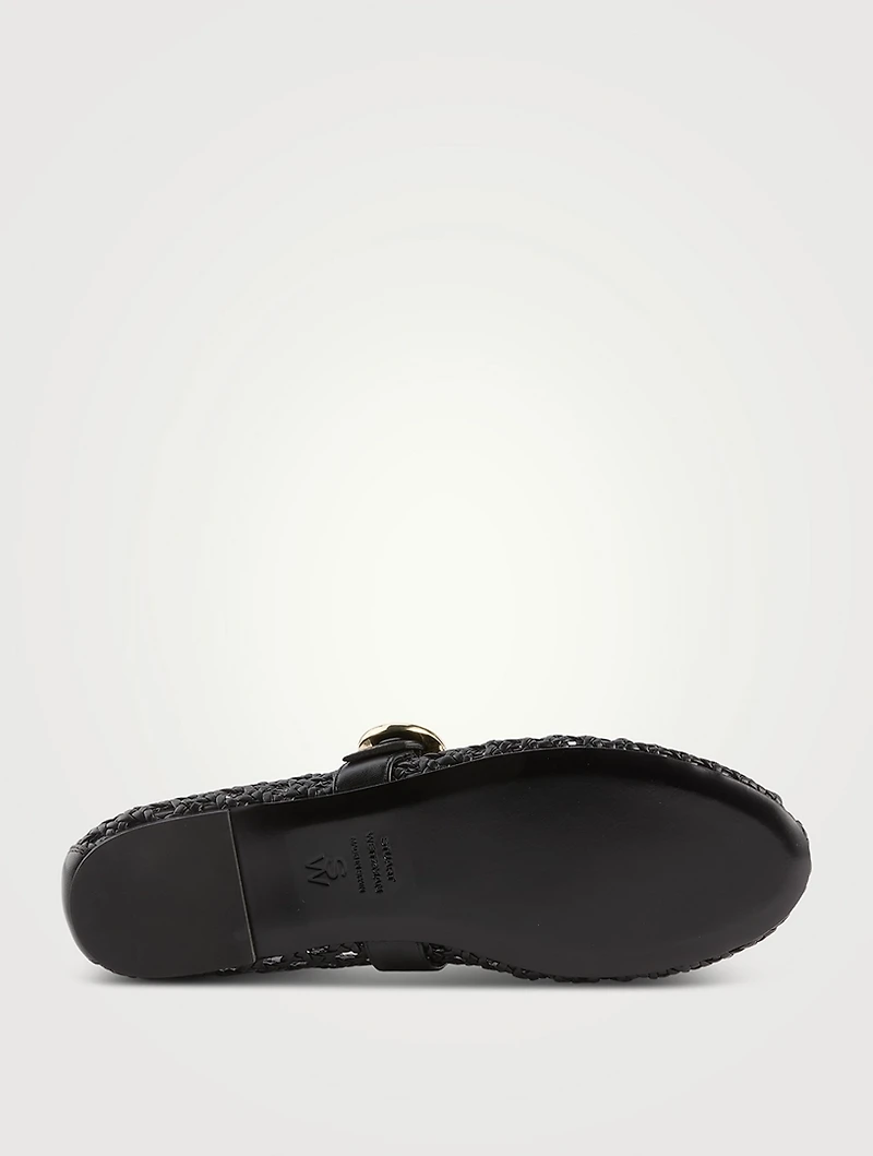 Thea Leather Mary Jane Ballet Flats