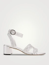 Thea Metallic Leather Sandals