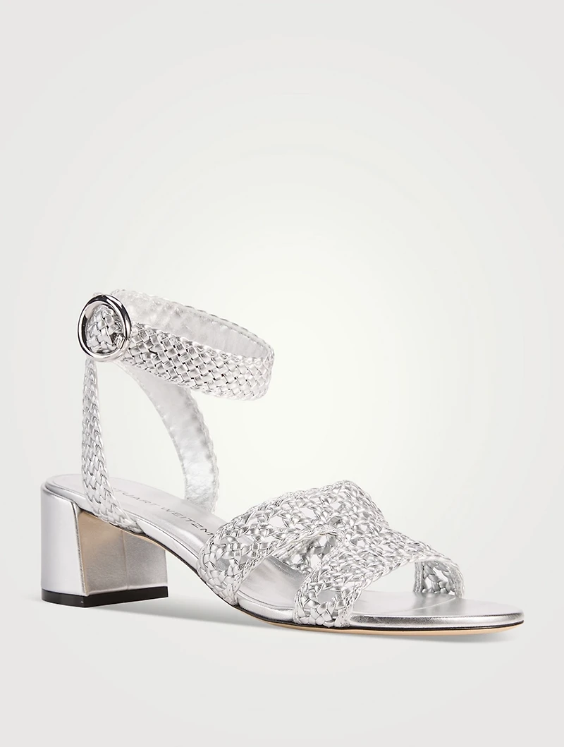 Thea Metallic Leather Sandals
