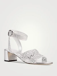 Thea Metallic Leather Sandals