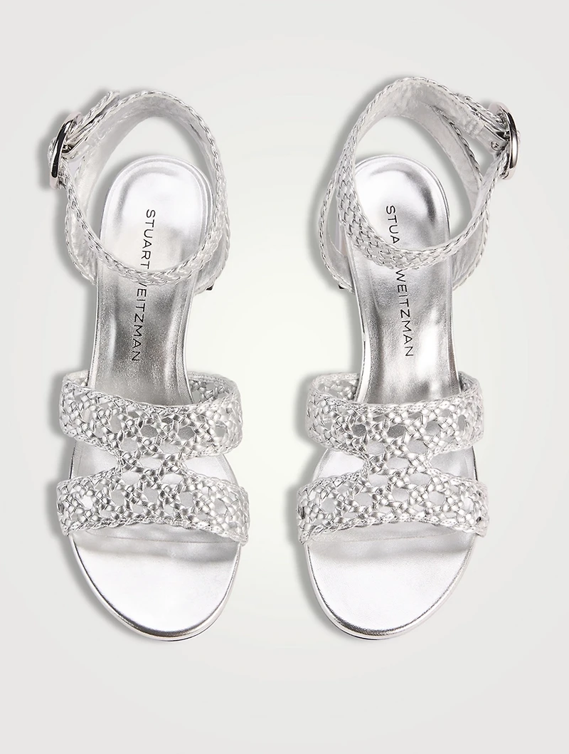 Thea Metallic Leather Sandals