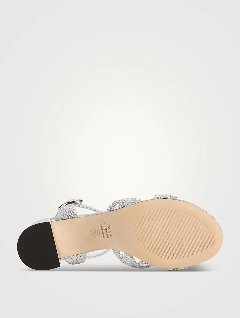 Thea Metallic Leather Sandals